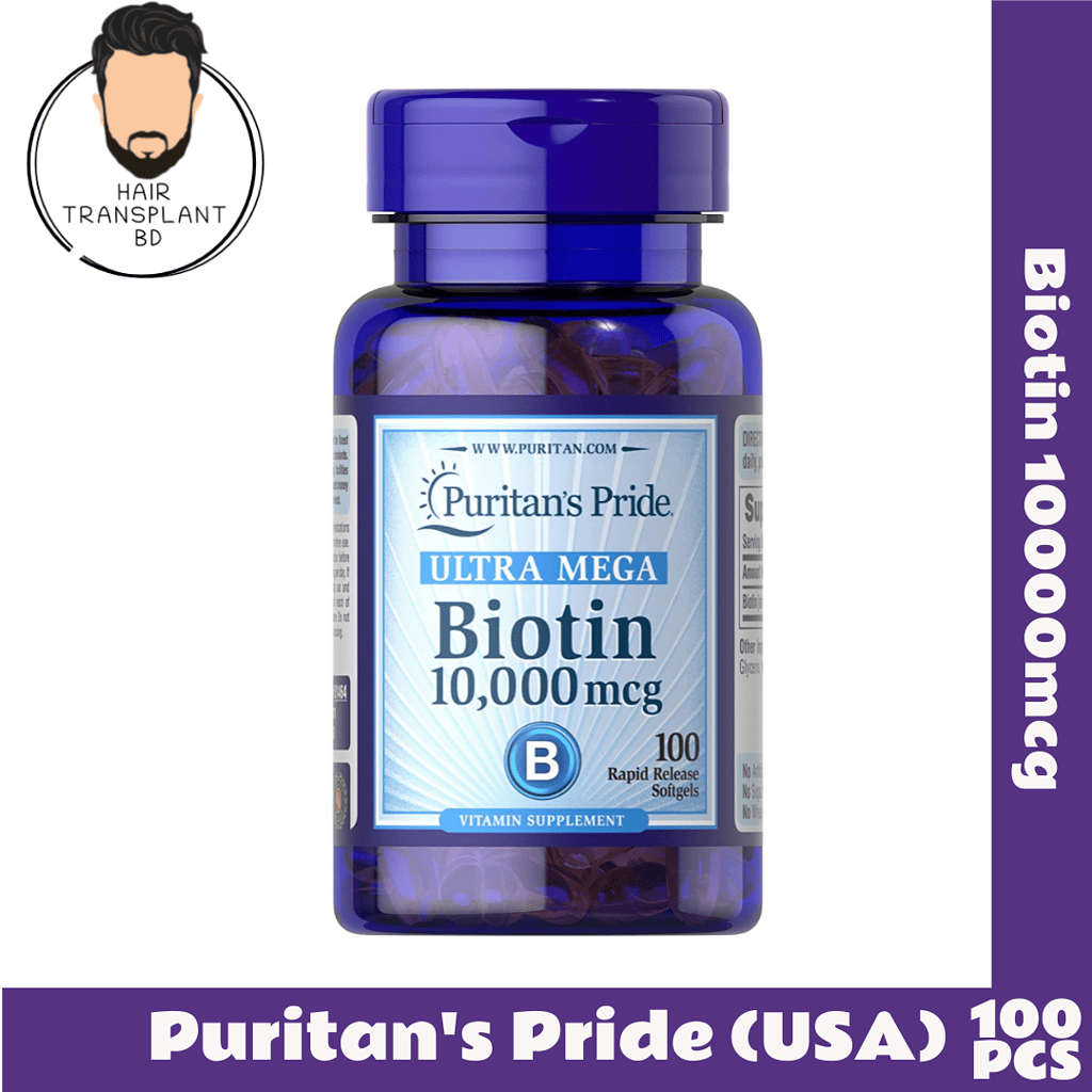 Puritan's Pride Biotin 10000mcg,-100 counts