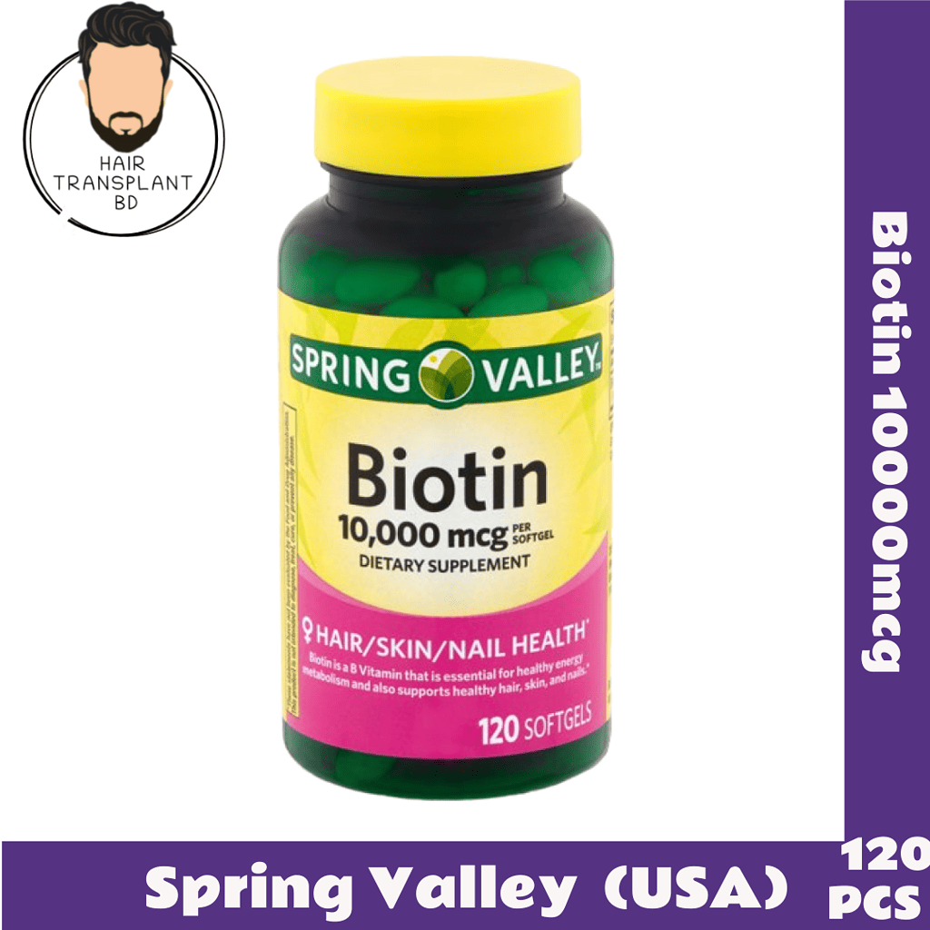 Spring Valley Biotin 10000mcg, 120 Counts