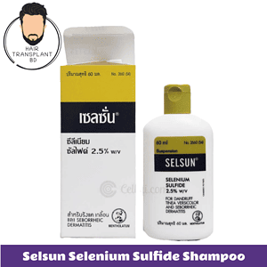Selsun Selenium Sulfide 2.5% Shampoo (For Dandruff, Tinea Versicolor and Seborrheic Dermatitis)