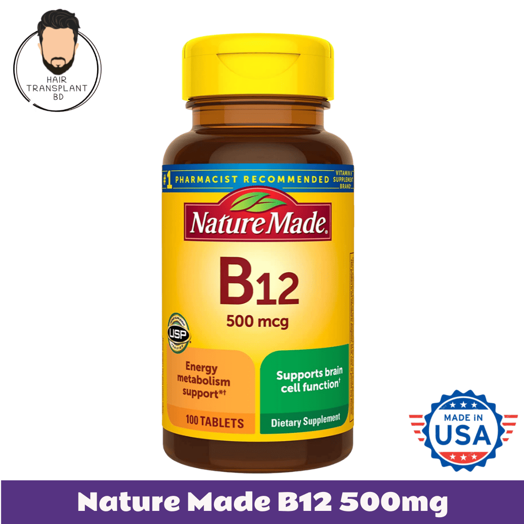 Nature Made Vitamin B12 500mcg - 100 Counts - Hair Transplant BD