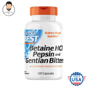 Betaine HCL by doctor's best in BD with pepsin for stomach acid and digestion